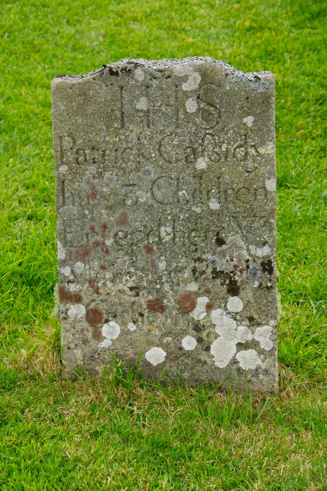 Graveston of Patrick Cafsidy on Devenish, Island, County Fermanagh.